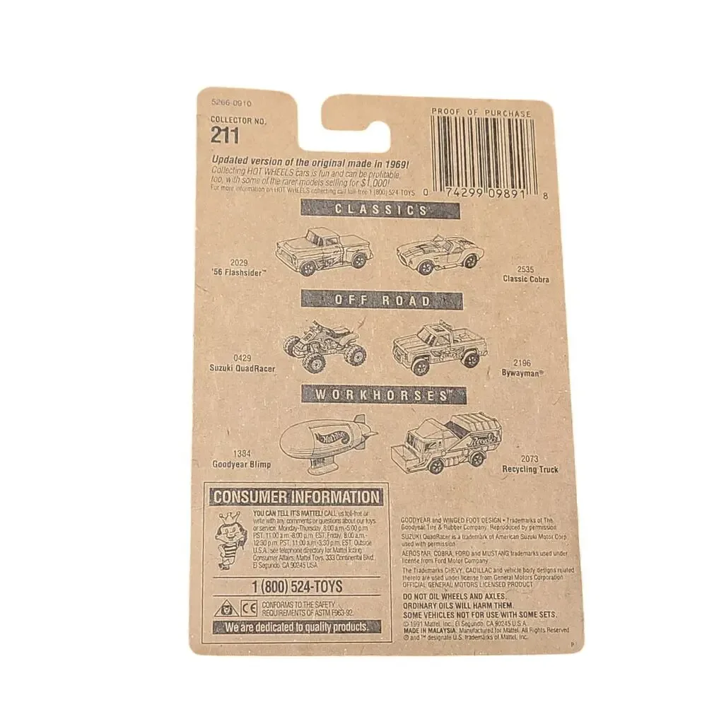 Hot Wheels Blue Card Twin Mill II #211 90s Styling new